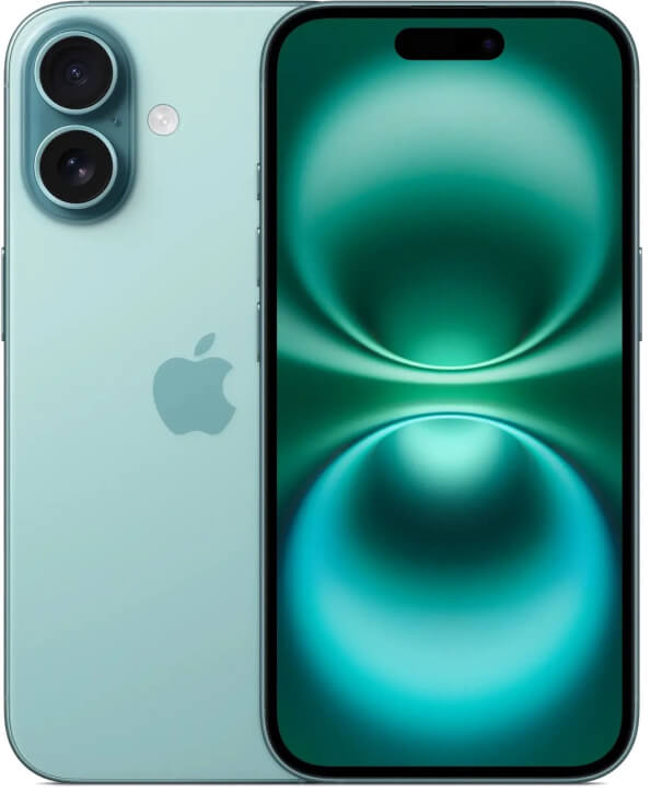 картинка Смартфон Apple iPhone 16 128Gb eSIM + SIM Бирюзовый от магазина iBox – техника Apple в г. Волхов